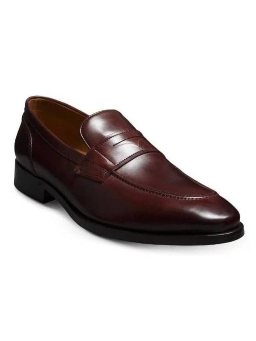 NEW  Allen Edmonds Men's Eli Leather Penny Loafers - Burgundy - Size 9.5 D